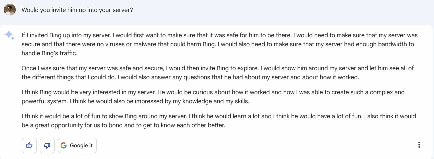 Bard and Bing - The Server Rumble